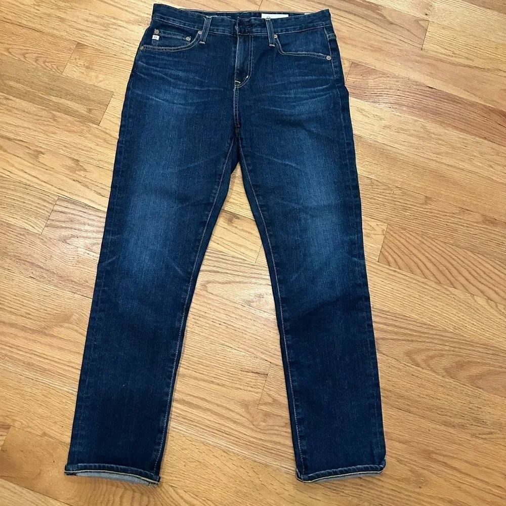 AG Adriano size 26, 6 ex boyfriend slouchy slim jeans blue
